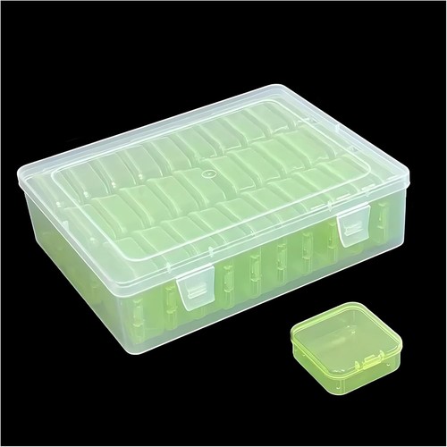 Piece green plastic storage - 31,