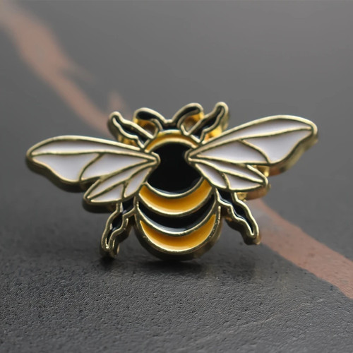 Bumble bee enamel pin badge - badge,