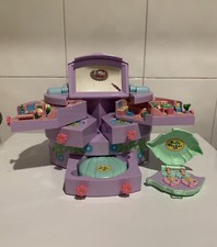 Polly Pocket 1991 Pullout BEAUTY Case Playset 100% Complete + hair clip Complete
