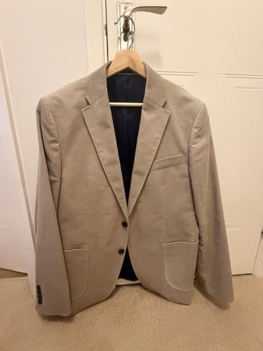 Beige single breasted two - beige,