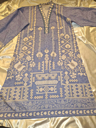 Junaid jamshed blue - junaid, printed