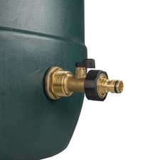 water butt/rain barrel/tank outlet adaptor+brass tap,universal hose connector