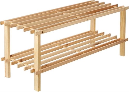 Tier wooden shoe rack free - wooden, rack,