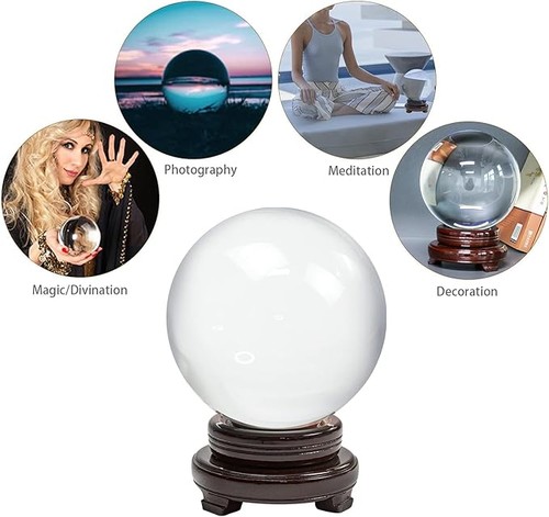 150mm clear crystal ball - k9,