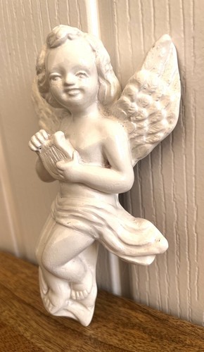 Vintage ceramic pottery cherub - vintage,