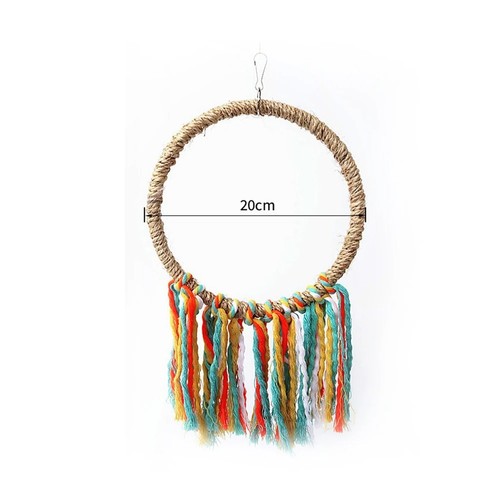 Coloured rope ring - coloured,