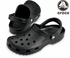 NEW Crocs Summer Casual Lightweight Clog Sandals Black Unisex-UK HOT