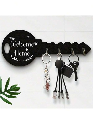 Wooden key holder with - wooden,