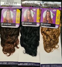 Darling Empress Loose French Human Hair Feel Curly Braids Hair Extensions 60''
