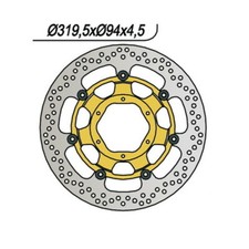 FRONT BRAKE DISC NG 1015 HONDA VTR SP1 - VTR SP2 - RC51 1000 2000-2006