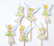 Tinkerbell cupcake toppers x6, very cute Tinkerbell cupcake toppers