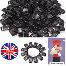 10mm 3/8 Contoured Curved Side Release Buckle Clasp Paracord Bracelet Dog Collar