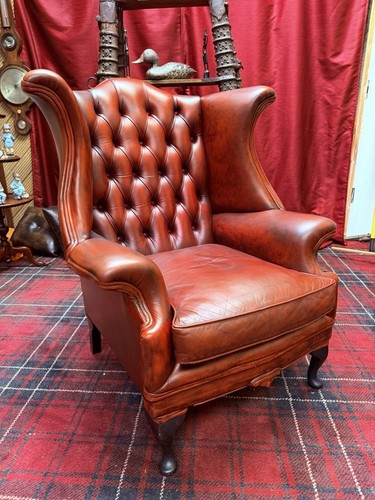 Vintage oxblood red - oxblood, leather