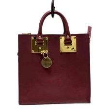 Auth SOPHIE HULME - Bordeaux Leather Handbag