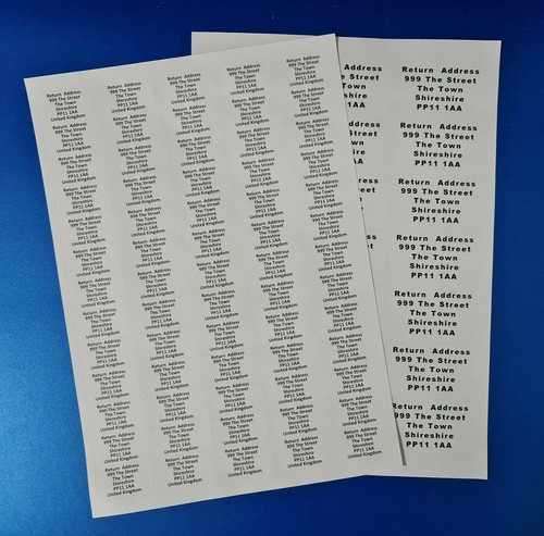 Personalised return address - personalised,