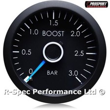DIESEL 52mm Prosport VW Blue Needle Turbo Boost Gauge 0-3 BAR Golf MK6 MK7 TDI
