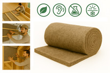 Sheep wool fleece insulation – sustainable, various formats, density 14.5 kg/m³