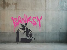 Reusable Banksy Spray Can Rat