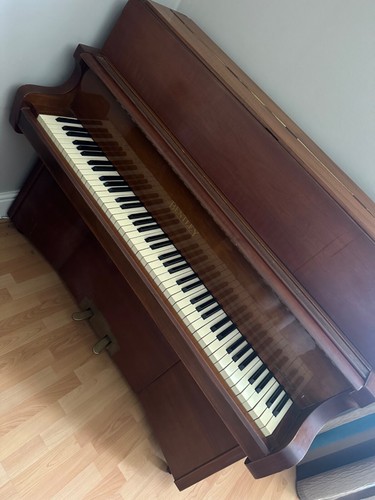 Bentley upright piano open - bentley, &