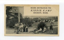Sharon MA Mass vintage postcard, Kiddie Kamp, campers, Knights of Pythias