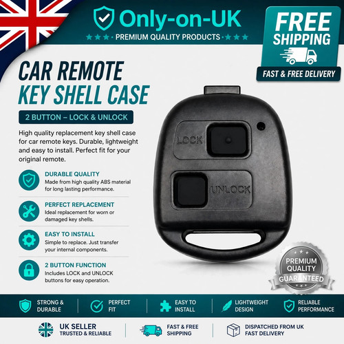 Button remote key - fob, case