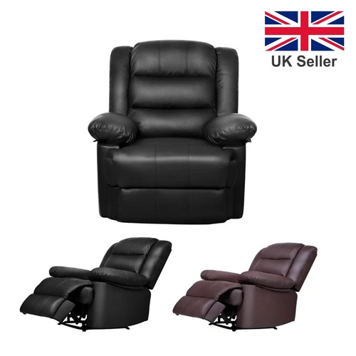 Manual leather recliner - manual, pu