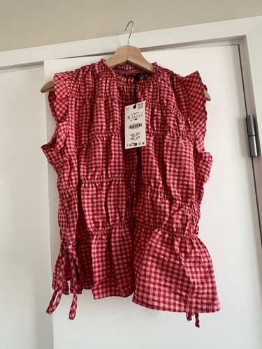 Zara red and - red, gingham