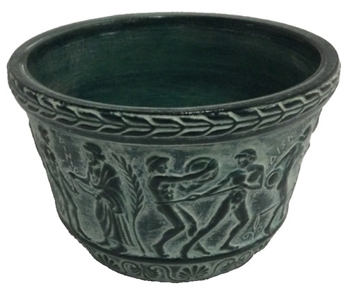 Greek pottery planter vessel - planter,