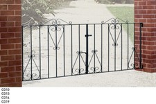 Wrought iron driveway gates