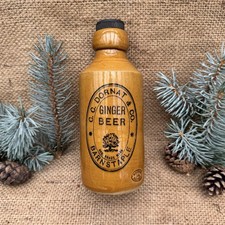 Old Vintage Printed Antique Ginger Beer Bottle C.C. DORNAT BARNSTABLE c1910’s