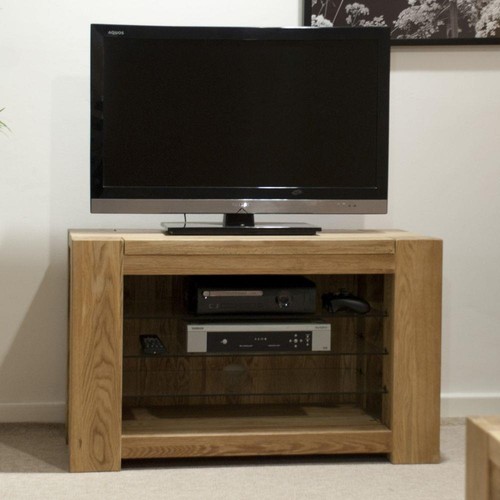 Solid oak television cabinet - oak,