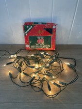 Woolworths Vintage Christmas Tree Lights Set Of 40 Clear Shadeless Fairy Lights