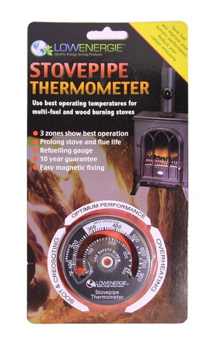 Log burner thermometer stove - burner,