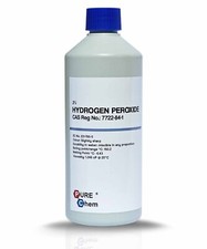 Hydrogen Peroxide 3% 500ml Premium Pure Chem Fast Free Delivery