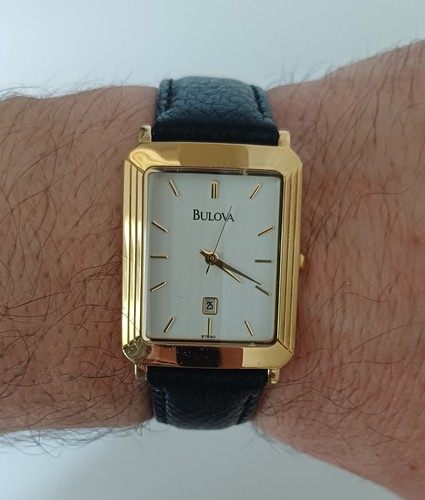 Vintage bulova 97b40 gold - vintage, tone