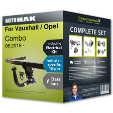 Towbar detachable for VAUXHALL / OPEL Combo 06.2018- + 13pin spec. e kit NEW FP