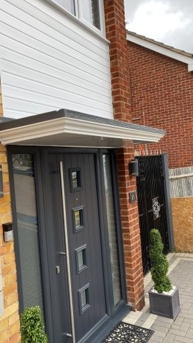 Grp door porch canopy - , 1500mm