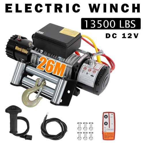 Electric winch 12v 13500lb - winch,