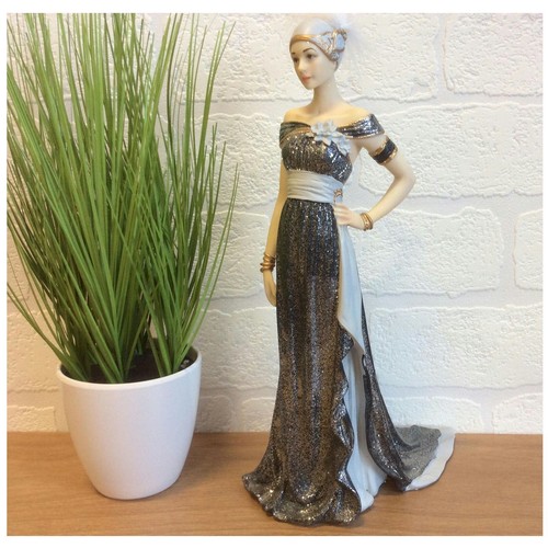 Charleston dark grey glitter - dark,