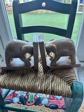 Marble Elephant Book Ends
