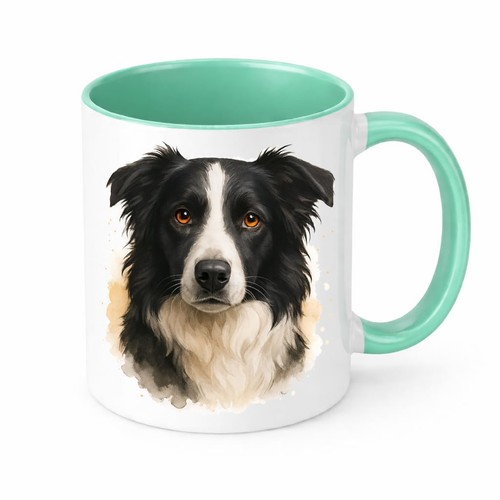 Border collie mug - collie, brew