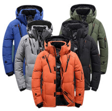 MENS Winter Warm Quilted Parka