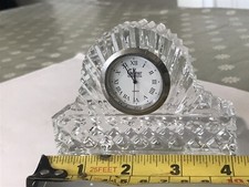 Ex display Galway Irish Crystal Small Clock in Brilliant Condition