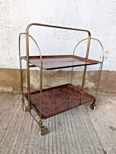 Dining cart serving - serving, tea