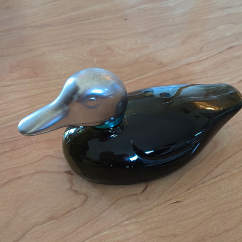 Duck shaped black - duck-shaped, glass
