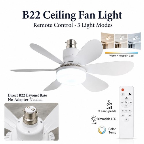 B22 bayonet ceiling fan light - bayonet,