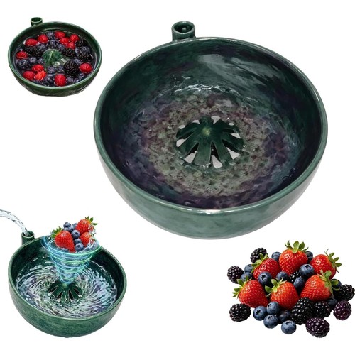 Self spinning berry washing - spinning,