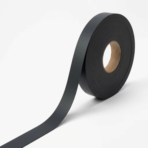 Black matt melamine edging - black,