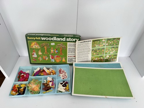 Vintage fuzzy felt woodland - fuzzy,