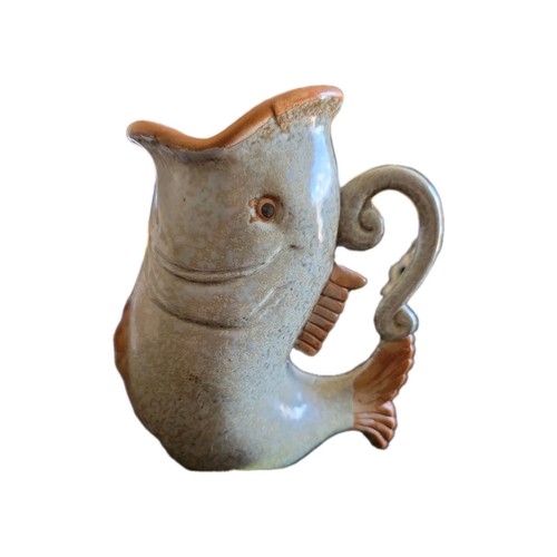 Pottery fish shaped - pottery, gluggle
